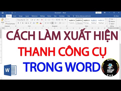 #1 Cách làm xuất hiện thanh công cụ trong Word Mới Nhất