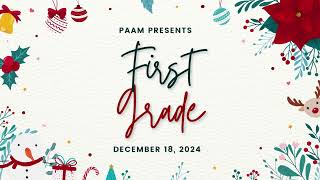 1st Grade Winter Recital Dec. 18, 2024