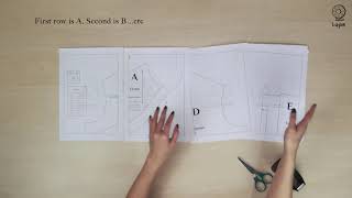 How To: Join, Cut and Read Paper Patterns Tutorial // Digitial PDF Sewing Patterns by Luyion
