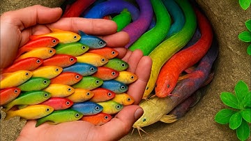 Bắt Được Cá Cảnh Lạ Trong Ao Nhỏ, Cá Ranchu, Cá Nemo, Cá Sấu, Cá Trê, Rùa Con