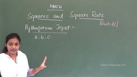 CBSE8 - STATE 8 - MATHEMATICS - SQUARES AND SQUARE ROOTS - PART 3
