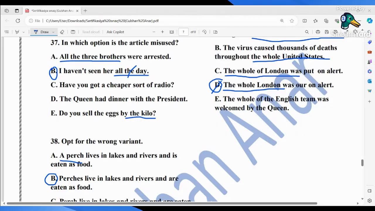 MİQ/Sertifikasiya sınaq - 2023 Noyabr