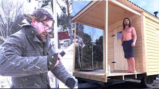 I Built a Sauna Cabin on Wheels (Lögborg) – Full Build (90 Minutes)