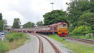 Alsthom 4113 ทำรถเร็ว 170 เข้าโค้งบ้านโป่ง rapid train 170