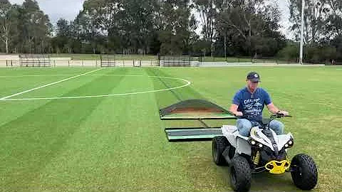 FSI / Polytan Turf Chief Drag Mat & Sweeper Combo