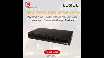 Power Up Your Network with SW-100-08P Luxul Unmanaged Switch! #networking #computerhardware