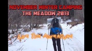 November Winter Camping 2013 at the Meadow