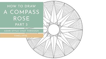 How To Draw An Illustrated Map Part 3: Formatting the Compass rose