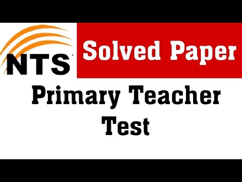 Solved Primary Teacher Paper Ajk NTS 2021