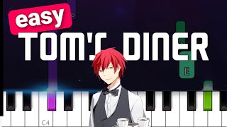 Tom's Diner  - AnnenMayKantereit x Giant Rooks EASY PIANO TUTORIAL