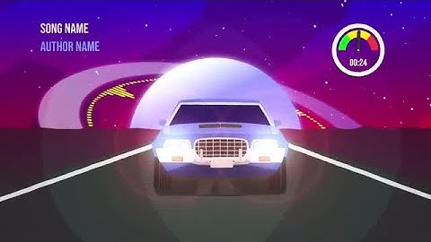 Space Music Visualizer After Effects Templates