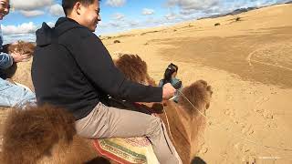 Camel Riding in Elsen Tasarkhai Sand Dunes | Central Mongolia Adventure