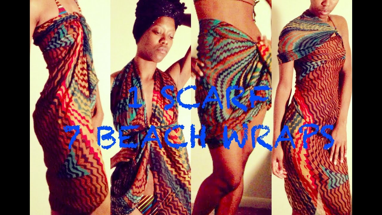 wrap over beach dress