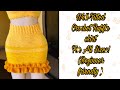 Crochet Well Fitted Ruffle Skirt Beginner’s Tutorial For All Sizes