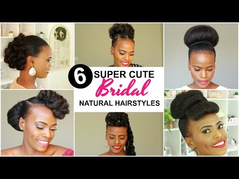 2020 Bridal Natural Hairstyles For Black Women Youtube