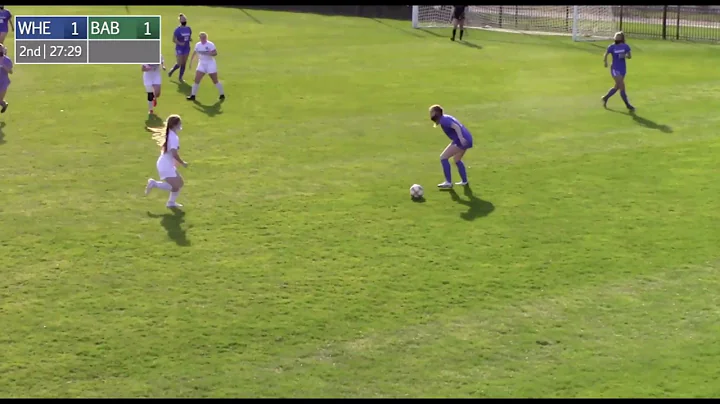 Freshman Lydia Menendez #20 / Babson College vs Wh...