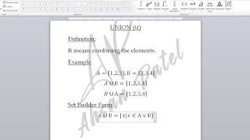 XI Math - Sets - Solution by Sir Ahsan Abdullah Patel - Part 1