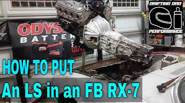 Drifting Dad Performance LS Swapped FB RX7 Part 3:  Test Fitting the New Engine!