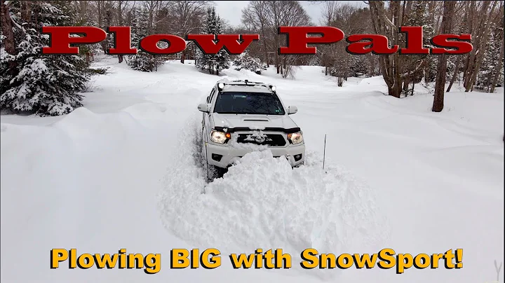 Plowing BIG with SnowSport (Best in 4K)