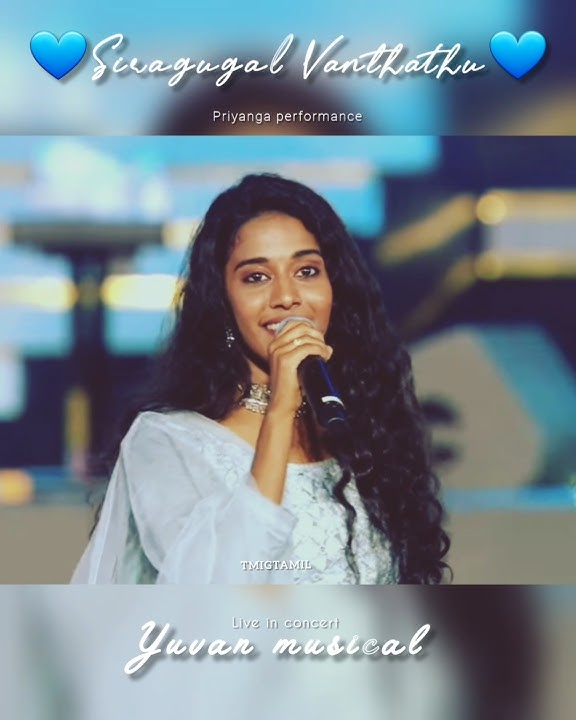 Azhage Ne Engirukiraai 💙| Siragugal song Priyanga Stage Performance #priyanga #concert #trend #u1