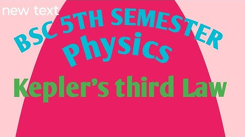 L-5 Central Force Bsc 5th sem Physics  #bsc #BScphysics #Unit4 #centralforce #5semester