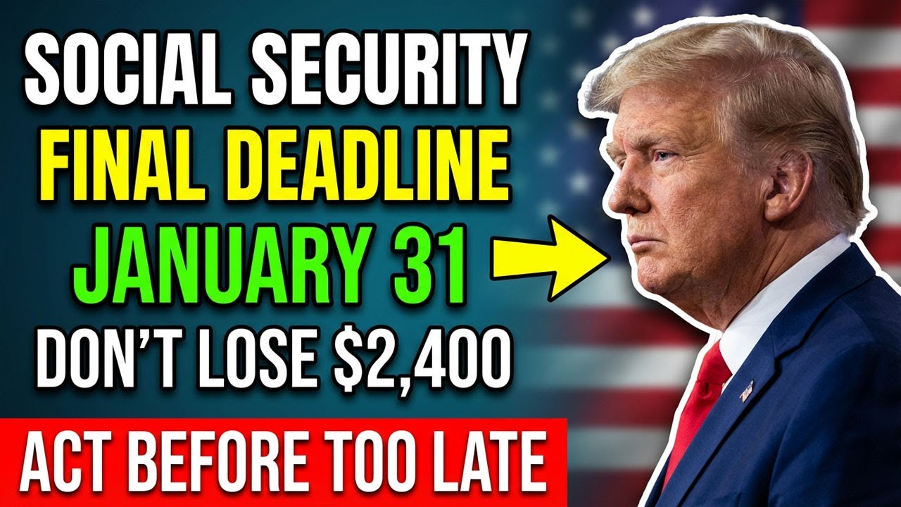 URGENT: January 31 Deadline — Don’t Lose Your $2,400 Social Security Payment!