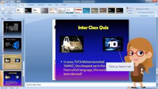 MS PowerPoint 2007-  Audio Effect to a Slide
