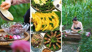 Nhức Nách Với Món Gỏi Cá Trích, Chả Giò Và Bánh Xéo Cá Trích | Út Về Vườn