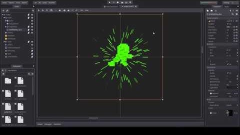 Radial particles in GDScript