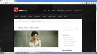 StyleShop WordPress Theme | ElegantThemes.com | A Video Walk-through