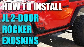 How To Install: MetalCloak JL Wrangler 2-Door Rocker ExoSkins
