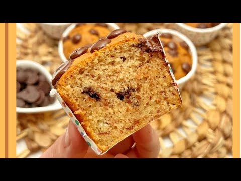 Muffins de plátano veganos y sin gluten - Chocolatisimo.com