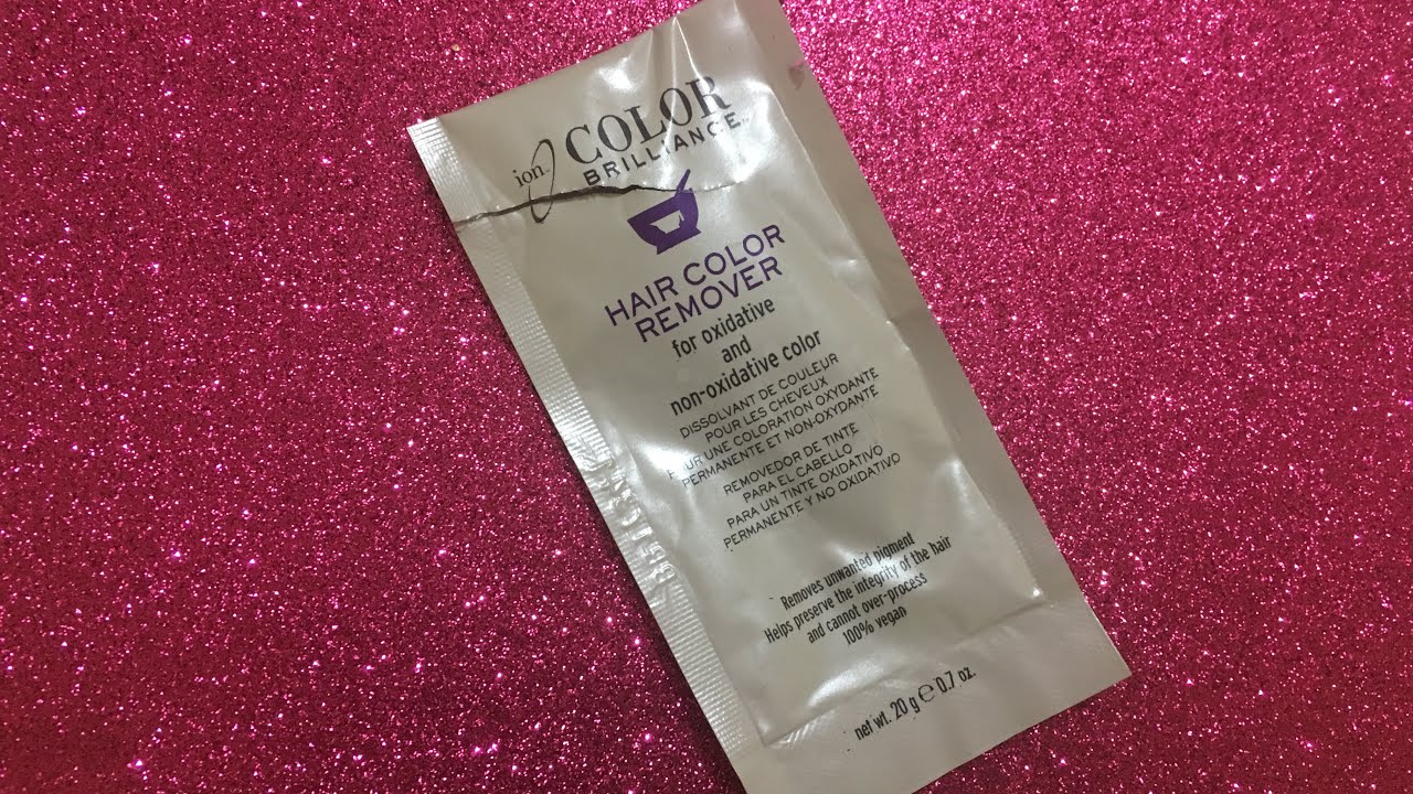 ION COLOR BRILLIANCE HAIR COLOR REMOVER MI EXPERIENCIA YouTube