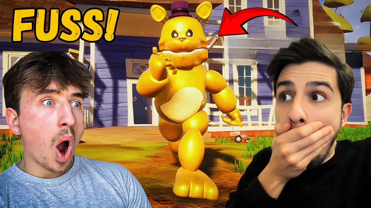 VAJON KETTŐNKNEK VAN ESÉLYE A LEGBRUTÁLISABB FREDBEAR ELLEN? | Hello Neighbor (FNAF mod)