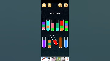 COLOR SORT PUZZLE LEVEL 180