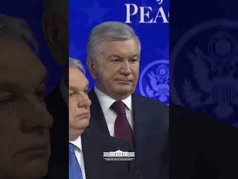 Prezident Shavkat Mirziyoyev Tinchlik kengashi Nizomini imzolash marosimida ishtirok etdi