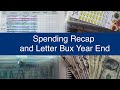 Spending Recap l Letter Bux Year End Closeout l Spending Categories l Dec W3 2023