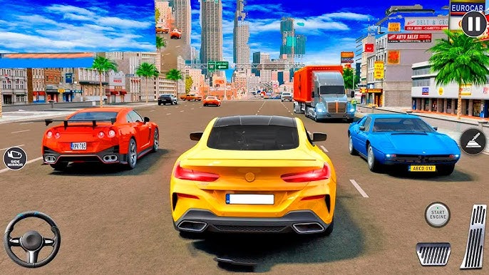Juegos de Carros de Carrera - City Car Driving - Mega Carreras de