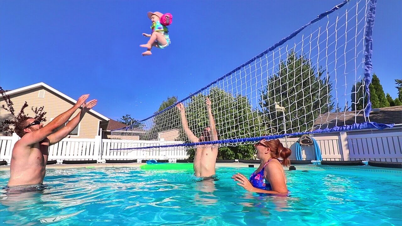Volleyball with a BABY?!! YouTube