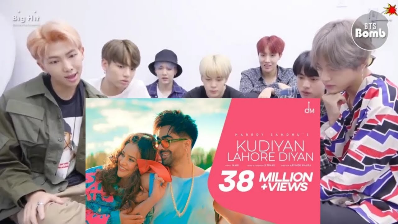 Bts reaction to bollywood songs l Harrdy Sandhu - Kudiyan Lahore Diyan | Aisha Sharma | Jaani | NCS