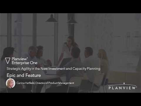 Planview Enterprise One r16 - Epic and Feature