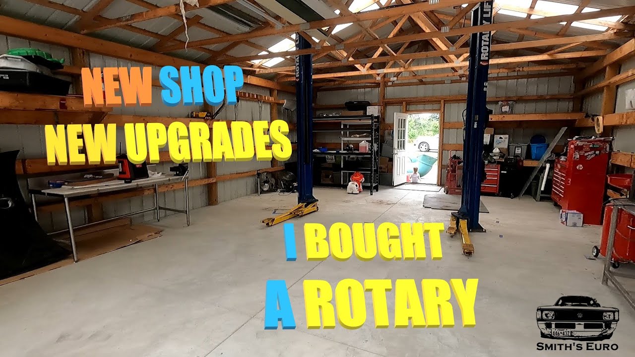Rotary lift install with 10ft low ceilings YouTube