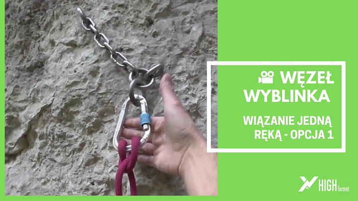 Węzeł wyblinka - wiązanie jedną ręką opcja 1 - ABC wspinaczkowe