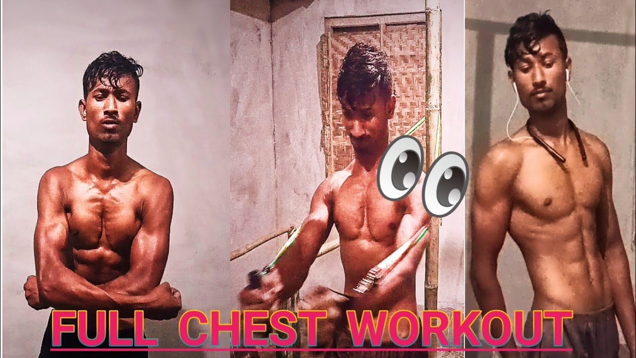 Full chest workout at home || Ghar per banaya chest ||Without no gym  