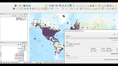 Heatmap (Kernel Density) in qgis3
