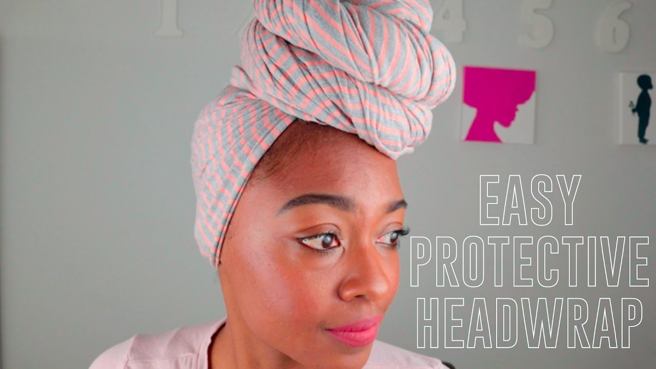 Protective Winter Head Wrap | Natural Hairstyles for Black Women - YouTube