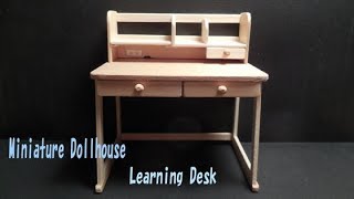 ミニチュアドールハウス　学習机Miniature Dollhouse Learning Desk