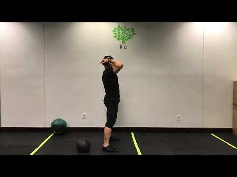 Ball over shoulder exercise - YouTube