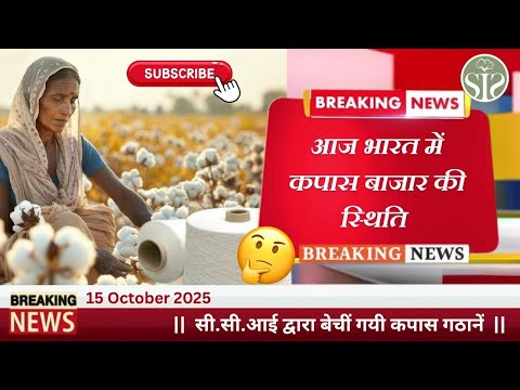 जानिए आज के कपास बाजार के ताज़ा भाव 🤔 || Cotton Market Today #cottoncorporationofindia
