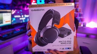 SteelSeries NEW Arctis Pro Wireless HEADSET! - UNBOXING AND SETUP!